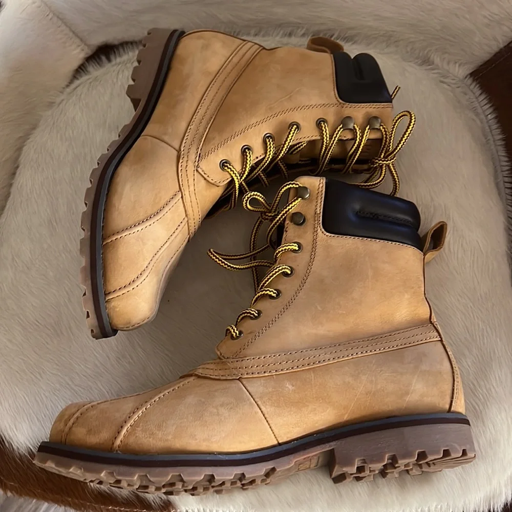Ralph Lauren Polo Whitwood duck suede hiking boots size 8.5 D, style Whitwood - Picture 12 of 15